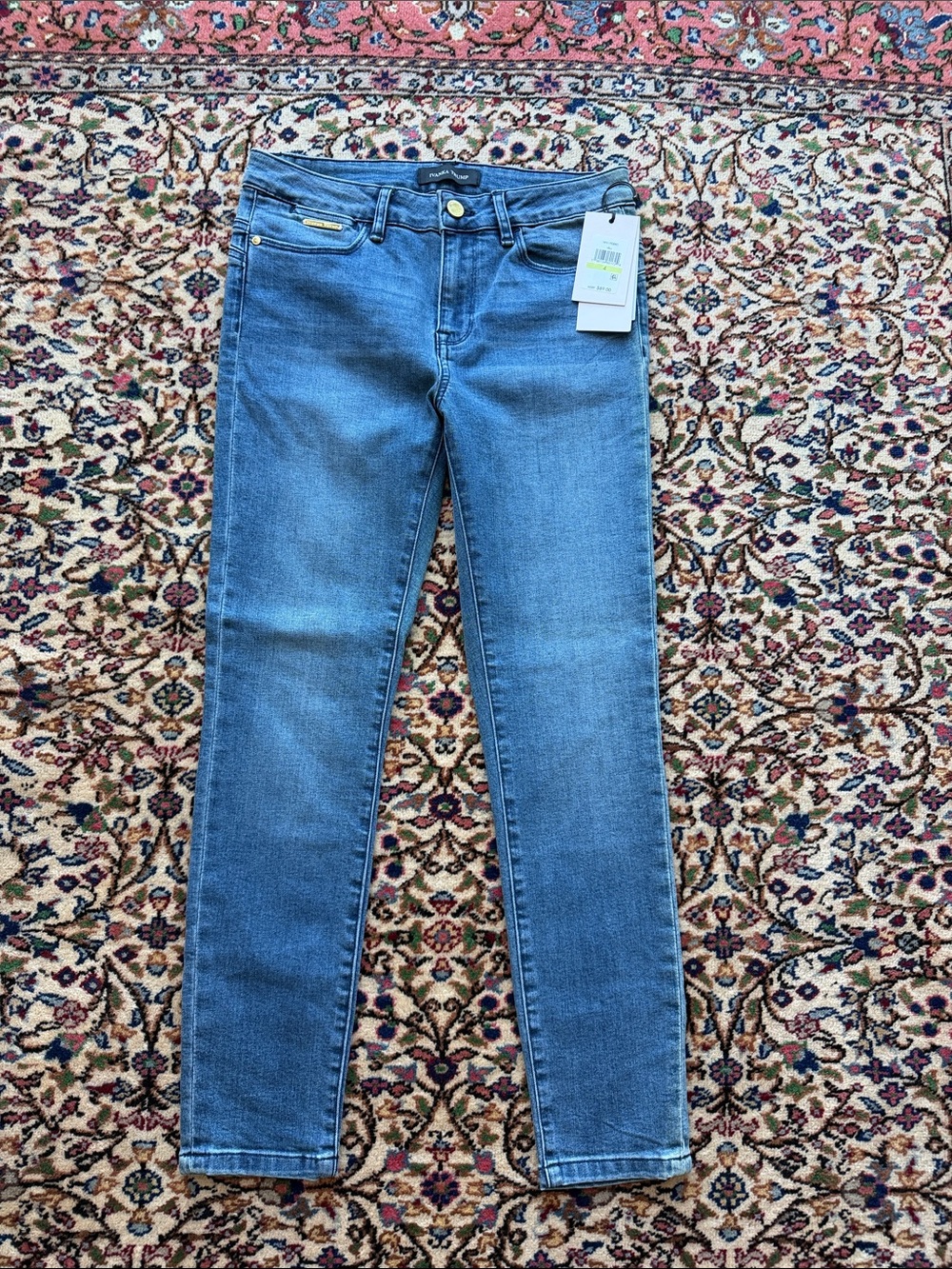 IVANKA TRUMP Sculpting mid-rise skinny ankle Jeans - Classic Mid Wash NWT$89